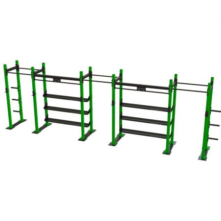 Squat rack triple avec plaque Squat et powerlift BSA PRO Squat rack triple avec plaque Squat et powerlift BSA PRO