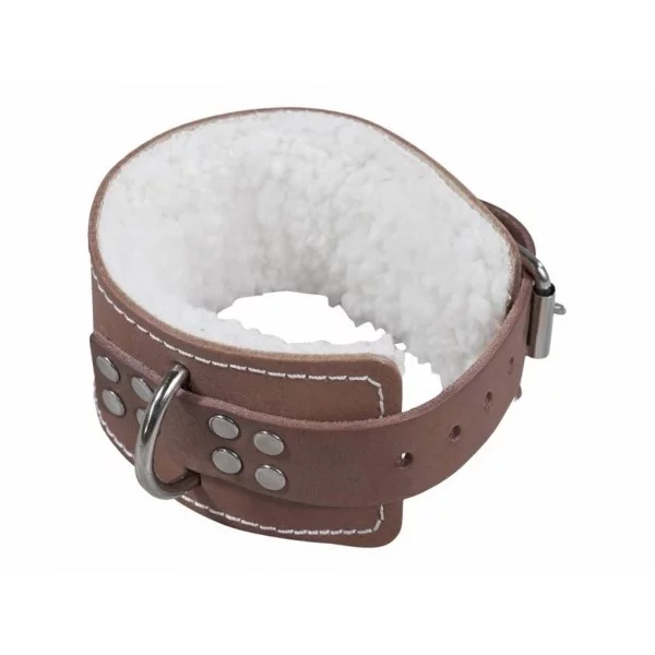 Strap cheville cuir marron - Accessoires de musculation - BSA PRO