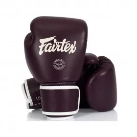 Gants de boxe Fairtex FXV16 bordeaux - Gants Boxe - BSA PRO