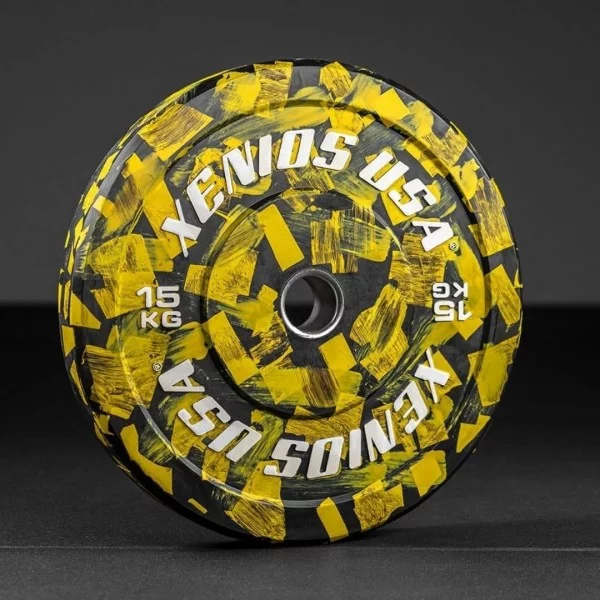 Disque Bumper Brushed 15 kg Xenios USA - Disque Olympique Xenios USA - BSA PRO