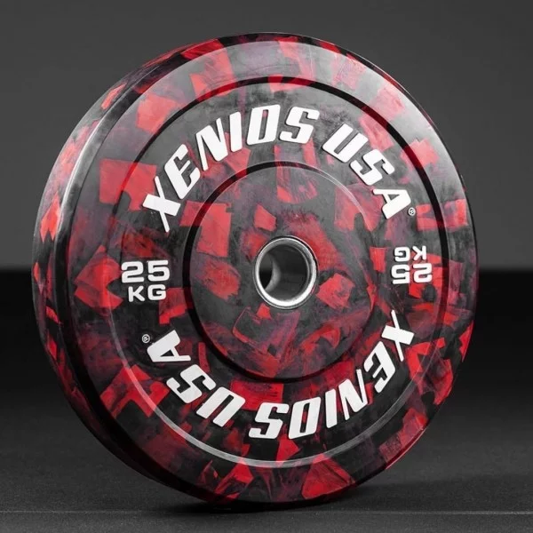 Disque Bumper Brushed 25 kg Xenios USA - Disque Olympique Xenios USA - BSA PRO