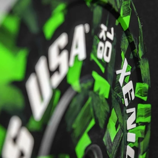 Disque Bumper Brushed 10 kg Xenios USA - Disque Olympique Xenios USA - BSA PRO