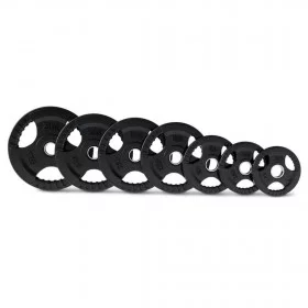 Disque olympique TRI GRIP caoutchouc - Disques Olympiques - BSA PRO