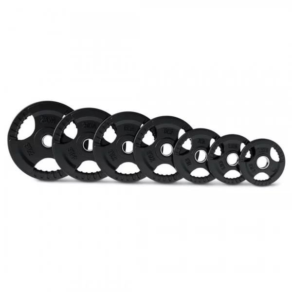 Disque olympique TRI GRIP caoutchouc - Disques Olympiques - BSA PRO