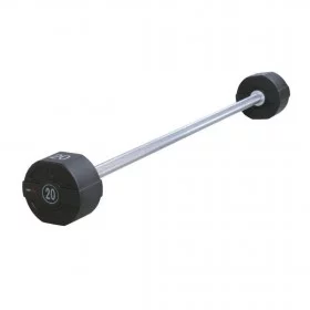 Barre droite fixe PU 10 kg - Barres à charge fixe - BSA PRO