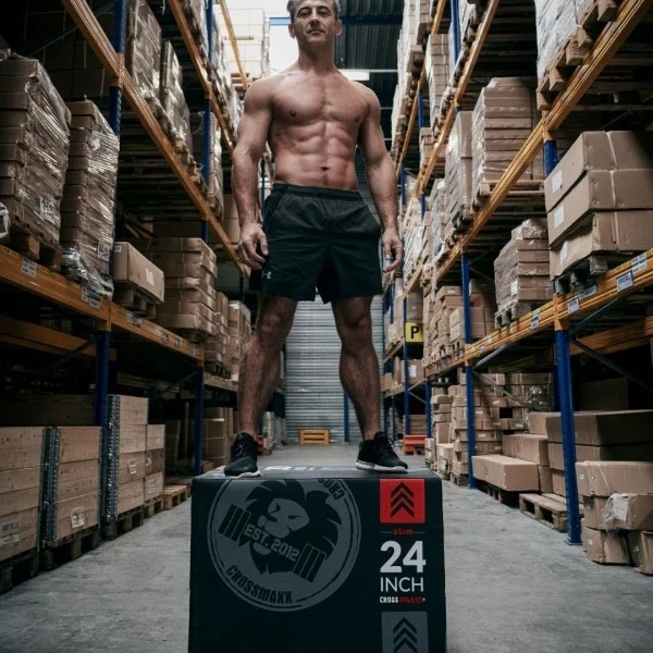 Boite de pliométrie SOFT noire - Plyo box et plateformes - BSA PRO