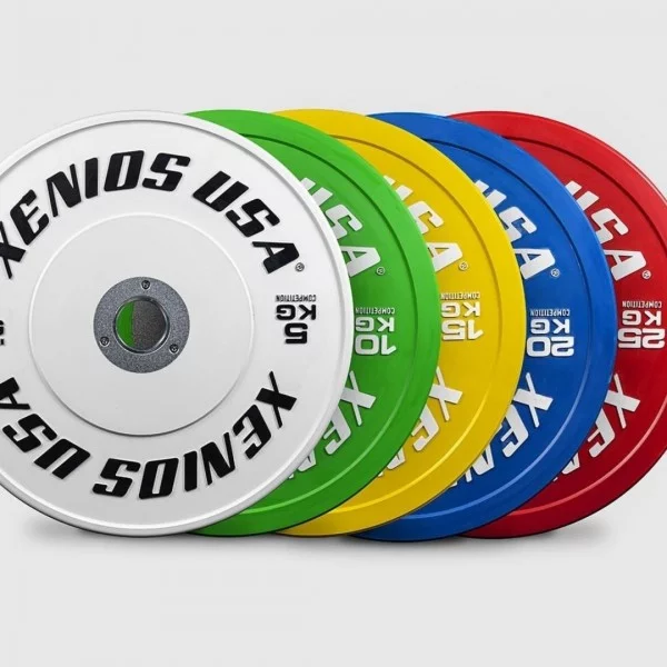 Disque Bumper 5 kg Competition Xenios USA - Disque Olympique Xenios USA - BSA PRO