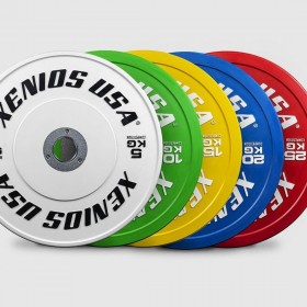 Disque Bumper 15 kg Competition Xenios USA - Disque Olympique Xenios USA - BSA PRO