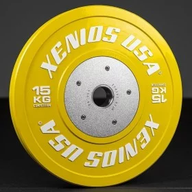 Disque Bumper 15 kg Competition Xenios USA - Disque Olympique Xenios USA - BSA PRO