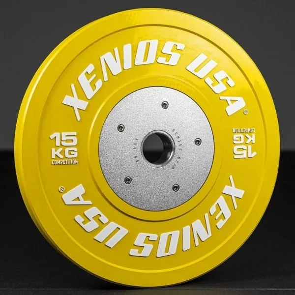 Disque Bumper 15 kg Competition Xenios USA - Disque Olympique Xenios USA - BSA PRO