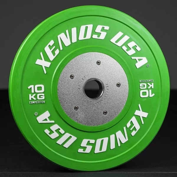 Disque Bumper 10 kg Competition Xenios USA - Disque Olympique Xenios USA - BSA PRO