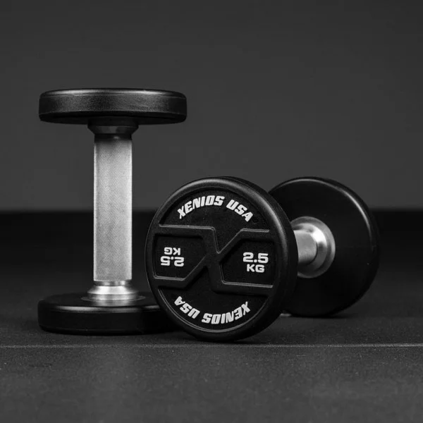 Halteres rondes 2.5 kg PU X-GRIPS Xenios USA - Kettlebell et Haltere Xenios USA - BSA PRO