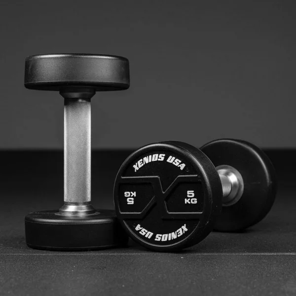 Halteres rondes 5 kg PU X-GRIPS Xenios USA - Kettlebell et Haltere Xenios USA - BSA PRO