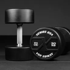 Halteres rondes 32.5 kg PU X-GRIPS Xenios USA Kettlebell et Haltere Xenios USA BSA PRO