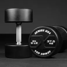 Halteres rondes 37.5 kg PU X-GRIPS Xenios USA Kettlebell et Haltere Xenios USA BSA PRO