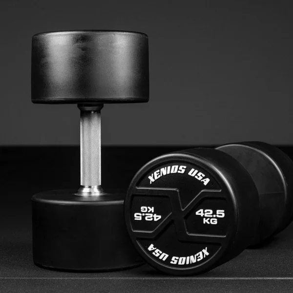 Halteres rondes 42.5 kg PU X-GRIPS Xenios USA - Kettlebell et Haltere Xenios USA - BSA PRO