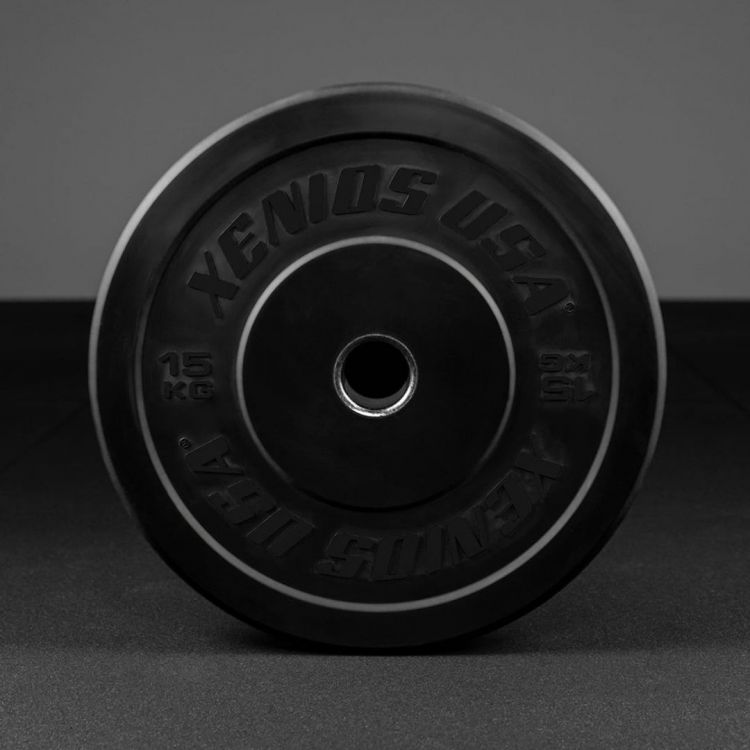 Disque Bumper Training noir 15 kg Xenios USA - Disque Olympique Xenios USA - BSA PRO