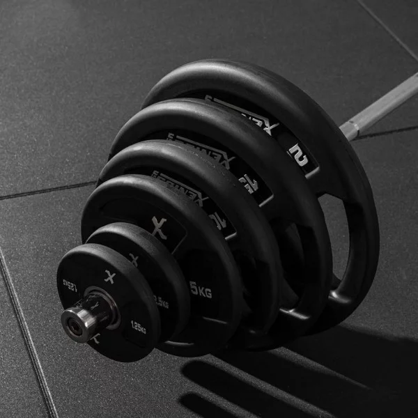 Disque noir 10 kg Rubber X-GRIPS Xenios USA - Equipement Functional Xenios USA - BSA PRO