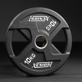 Disque noir 10 kg Rubber X-GRIPS Xenios USA - Equipement Functional Xenios USA - BSA PRO