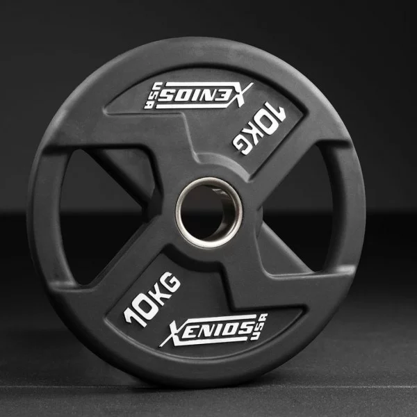 Disque noir 10 kg Rubber X-GRIPS Xenios USA - Equipement Functional Xenios USA - BSA PRO