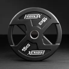 Disque noir 15 kg Rubber X-GRIPS Xenios USA Equipement Functional Xenios USA BSA PRO