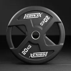 Disque noir 20 kg Rubber X-GRIPS Xenios USA Equipement Functional Xenios USA BSA PRO