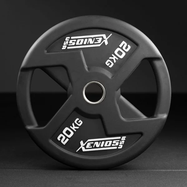 Disque noir 20 kg Rubber X-GRIPS Xenios USA - Equipement Functional Xenios USA - BSA PRO