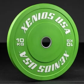 Disque Bumper Contest 10 kg Xenios USA - Disque Olympique Xenios USA - BSA PRO