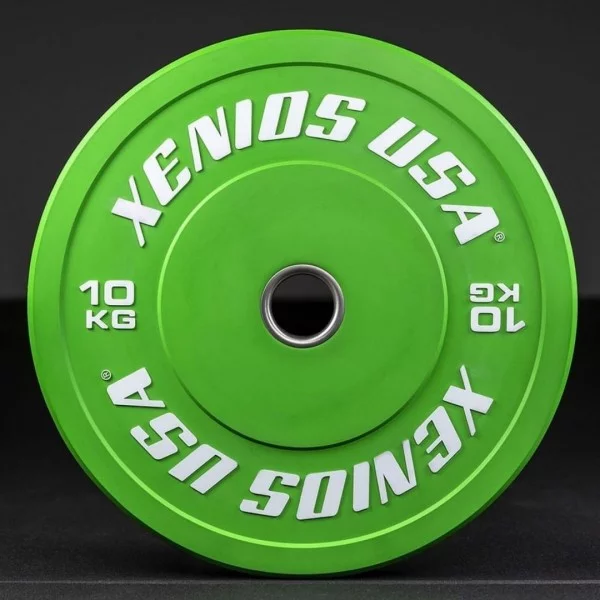 Disque Bumper Contest 10 kg Xenios USA - Disque Olympique Xenios USA - BSA PRO