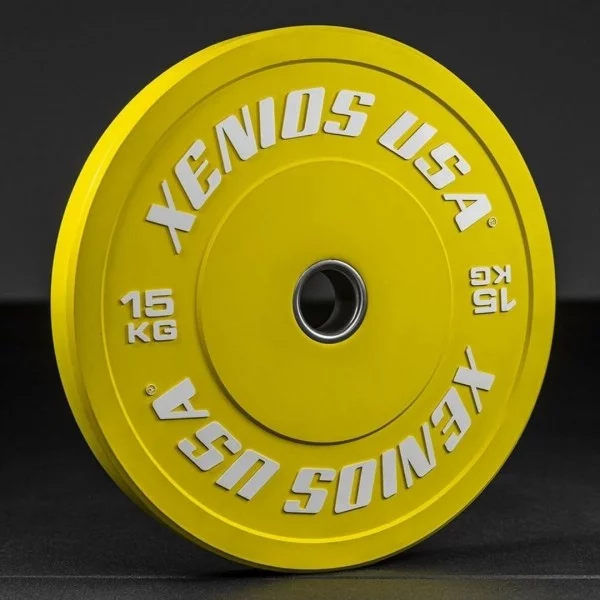 Disque Bumper Contest 15 kg Xenios USA - Disque Olympique Xenios USA - BSA PRO