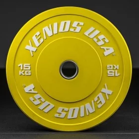 Disque Bumper Contest 15 kg Xenios USA - Disque Olympique Xenios USA - BSA PRO