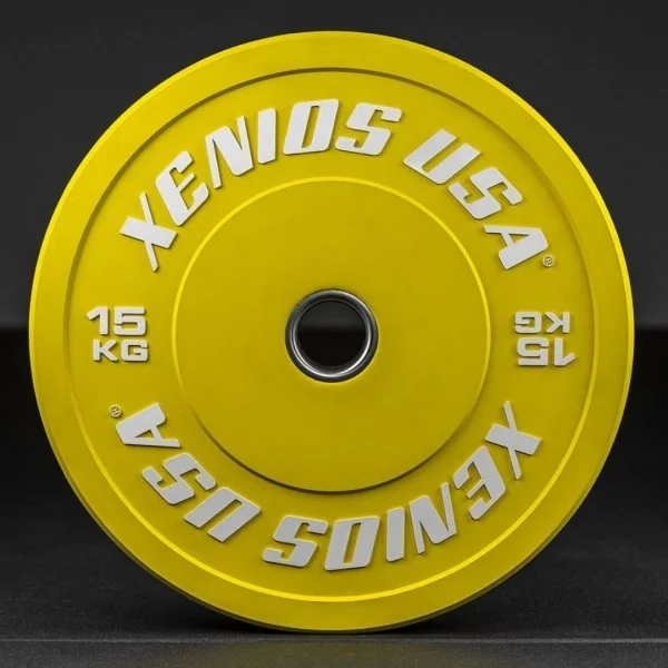 Disque Bumper Contest 15 kg Xenios USA - Disque Olympique Xenios USA - BSA PRO