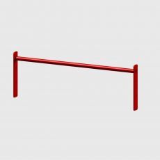 Barre Muscle Up 104 cm Extra Grip rouge Elements Stations Cross training Xenios USA BSA PRO