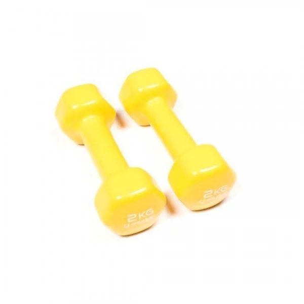 Haltères vinyl dumbbells 2 kg - Haltères et racks - BSA PRO