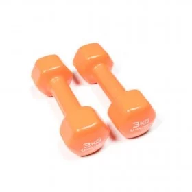 Haltères vinyl dumbbells 3 kg - Haltères et racks - BSA PRO