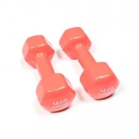 Haltères vinyl dumbbells 4 kg - Haltères et racks - BSA PRO