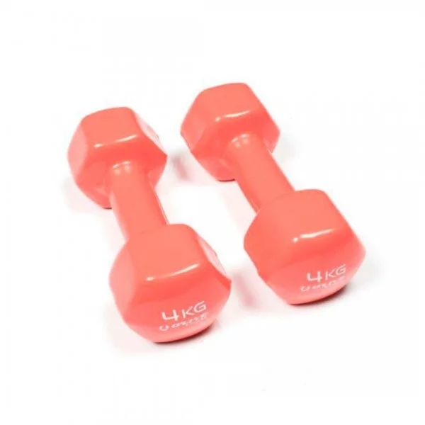 Haltères vinyl dumbbells 4 kg - Haltères et racks - BSA PRO