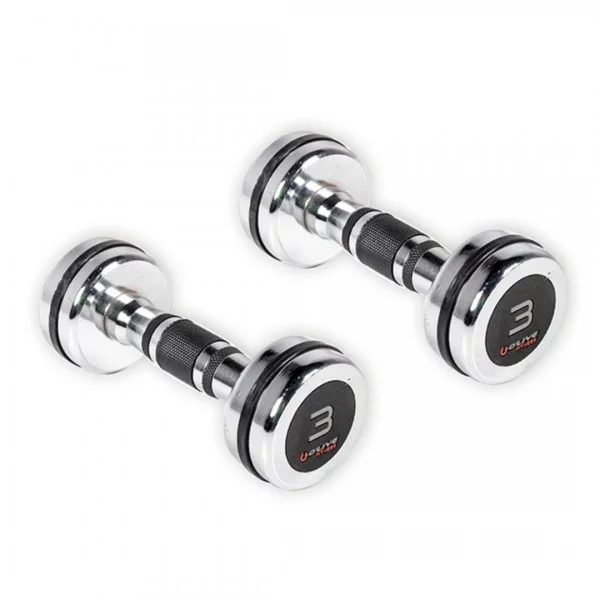 Haltères chromées 1 - 10 kg - Haltères et racks - BSA PRO