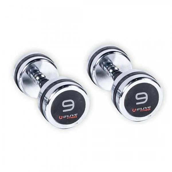 Haltères chromées 1 - 10 kg - Haltères et racks - BSA PRO