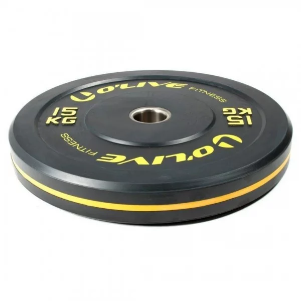 Bumper olympique 15 kg noir - Disques cross training - BSA PRO