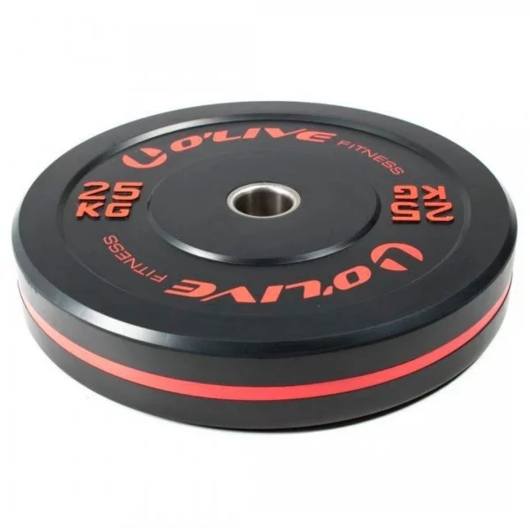 Bumper olympique 25 kg noir - Disques cross training - BSA PRO