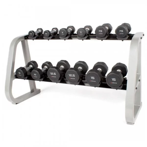 Rack de rangement 2 niveaux silver - Racks de musculation - BSA PRO