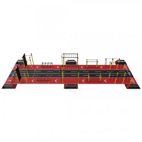 Street Workout Complex Stadium Double 20 m - Street Workout Stadium - BSA PRO