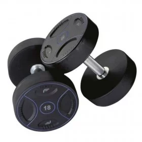 Haltères rondes polyuréthane - Haltères de musculation - BSA PRO