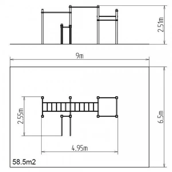 Cage Street Workout SW015 - Structures Calisthenics - BSA PRO