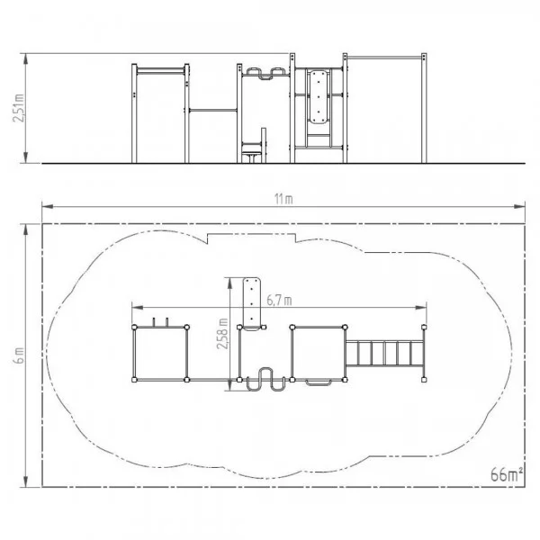 Cage Street Workout SW022 - Structures Calisthenics - BSA PRO