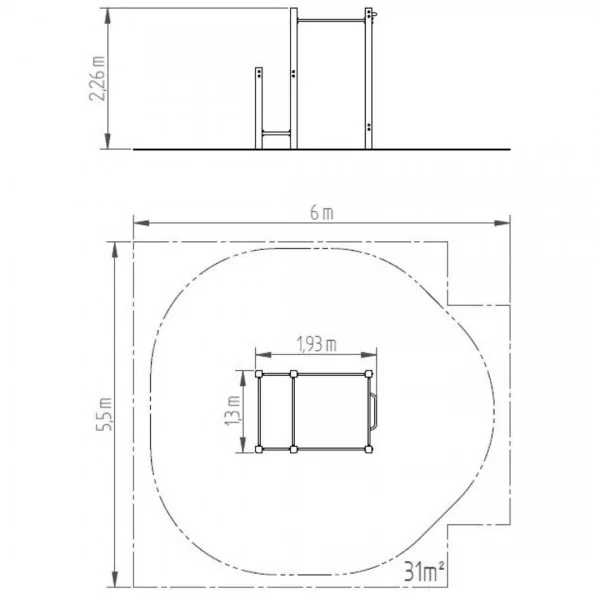 Cage Street Workout SW008 - Structures Calisthenics - BSA PRO