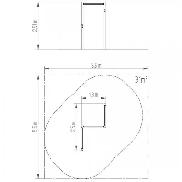 Cage Street Workout SW003 - Structures Calisthenics - BSA PRO