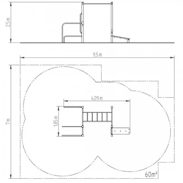 Cage Street Workout SW024 - Structures Calisthenics - BSA PRO