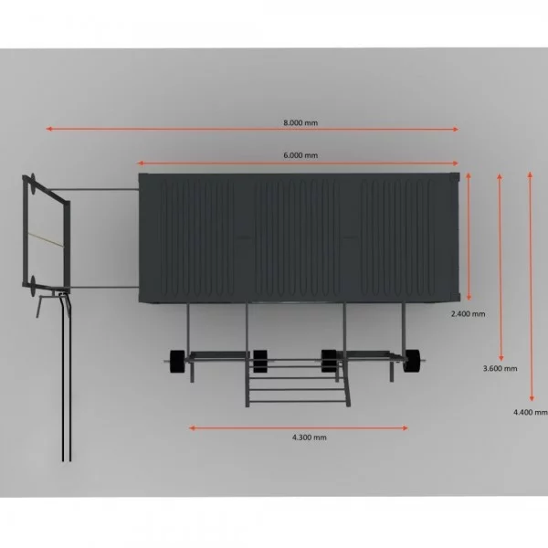 Container Cross Training Force one - 20 Pieds - Container Stations - BSA PRO
